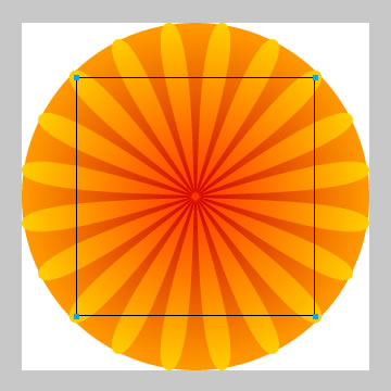 Fireworks制作光芒四射的广告效果14