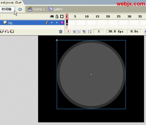 Flash制作超酷的旋转图像像册视觉效果2