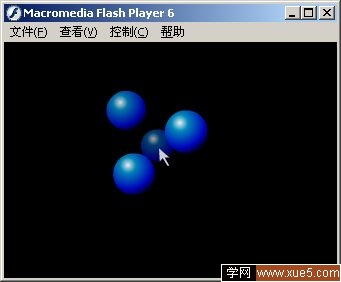 Flash鼠标特效精选实例（1）--3D鼠标跟随1