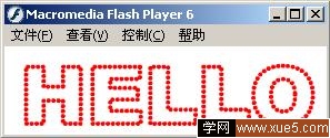 Flash文字特效系列教程：线框字1