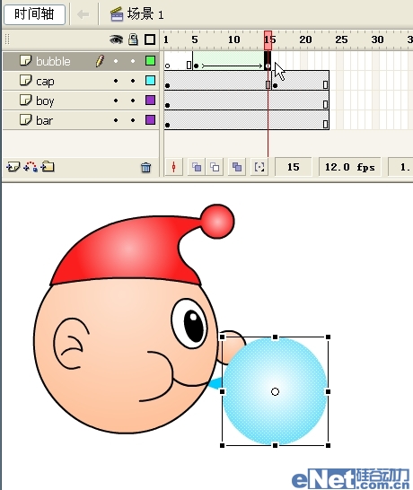 Flash教你如何制作吹泡泡动画特效22