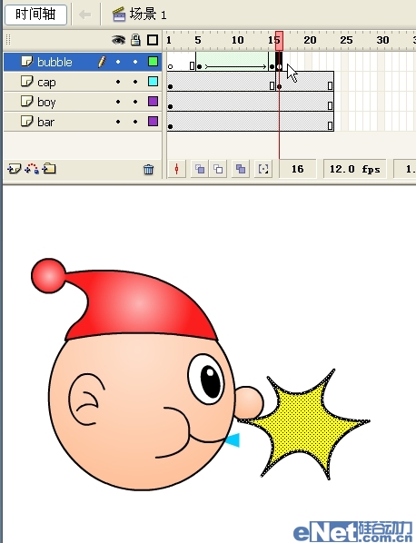 Flash教你如何制作吹泡泡动画特效26