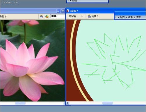 Flash绘制中国风荷塘风景6