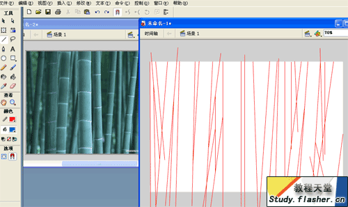 Flash制作漂亮逼真的竹林1