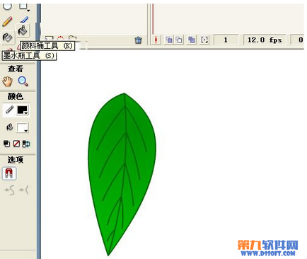 如何利用Flash鼠绘不同颜色树叶5