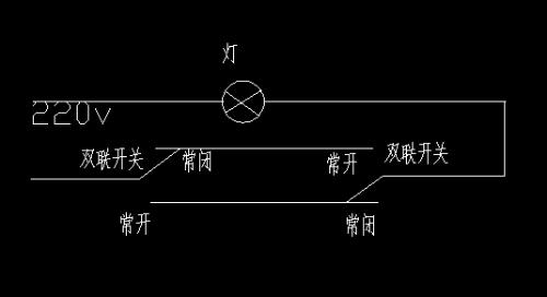 双控开关接线图解析2