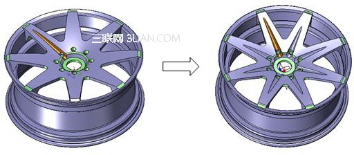 三维CAD制作汽车轮毂完全教程11