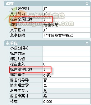 AutoCAD中的标注线性比例及标注全局比例1