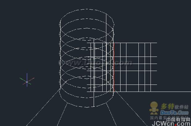 AutoCAD三维建模之弧叉形十字螺丝刀头的绘制8