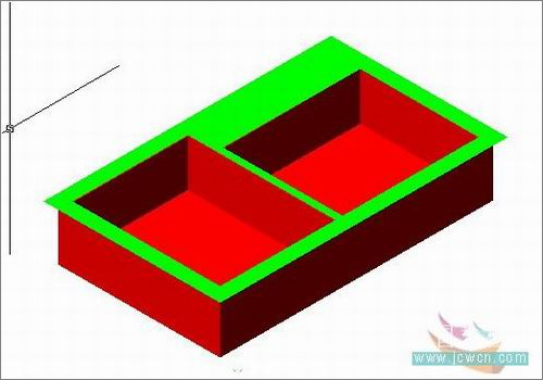 AutoCAD厨房用的水槽建模方法3