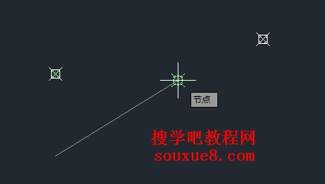 CAD状态栏对象捕捉使用实例6