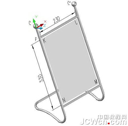 AutoCAD三维建模教程：公告牌制作流程8