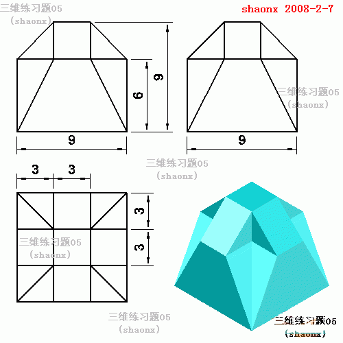 AutoCAD三维建模教程：三维旋转、剖切、阵列1