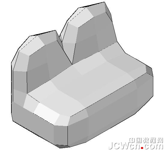 AutoCAD运用长方体网格拉伸制作沙发5