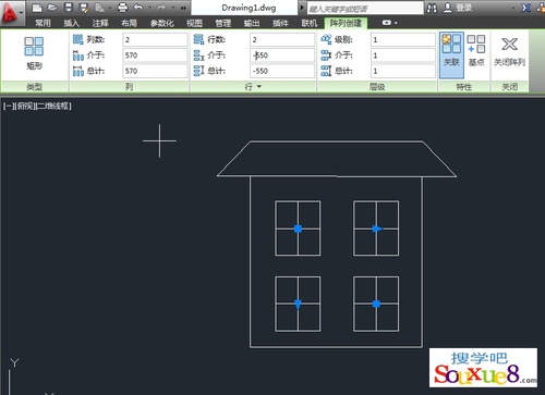 AutoCAD2013填充图形练习实例4