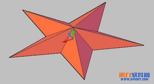 AutoCAD制作立体五角星教程4