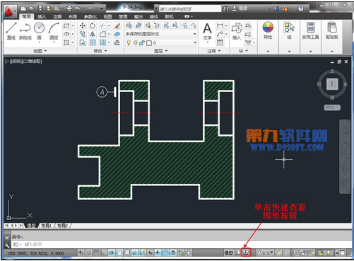 AutoCAD快速查看图形按钮1