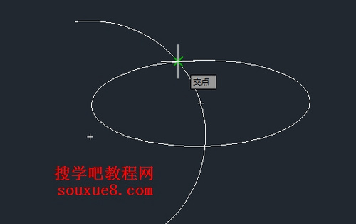 CAD状态栏对象捕捉使用实例8