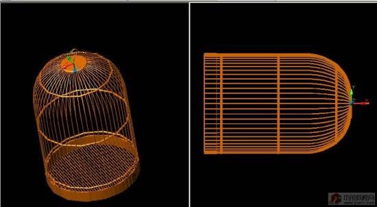 AutoCAD制作精致的三维鸟笼35
