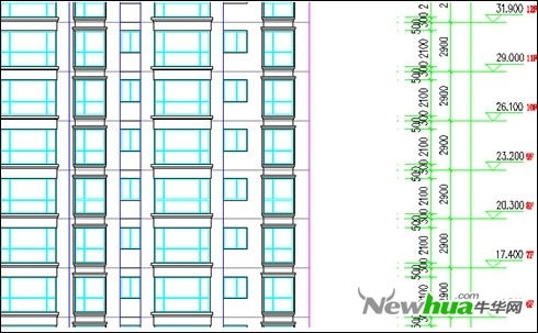 浩辰CAD教程建筑之立面生成7