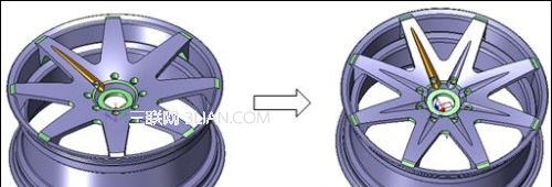 三维CAD快速设计汽车轮毂教程11