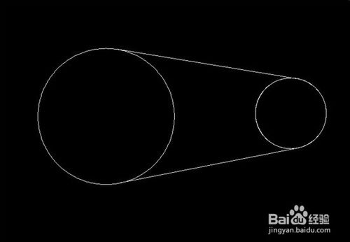 用CAD怎么画二个圆的切线？3