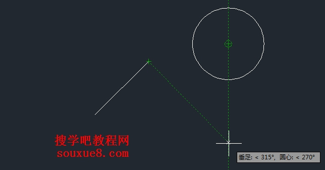 AutoCAD2013对象捕捉追踪实例1