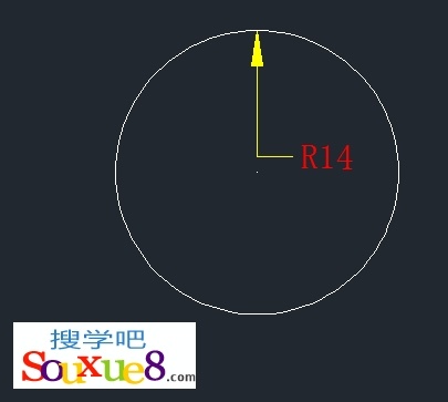 AutoCAD2013中文版半径标注6