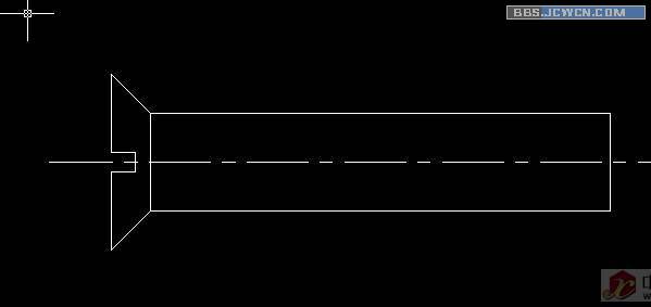 CAD绘制锣丝钉入门教程7