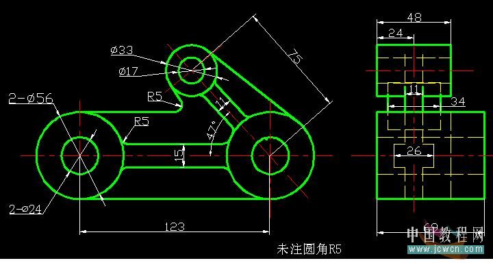 AutoCAD教程：根据二维图画三维图的方法及思路1