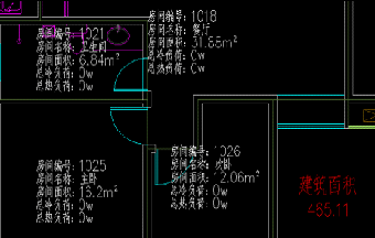 浩辰CAD暖通教程之房间编号自动布置2