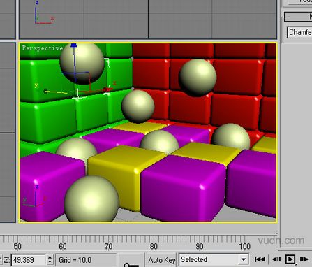 3ds max教程:制作彩块和亮球球5