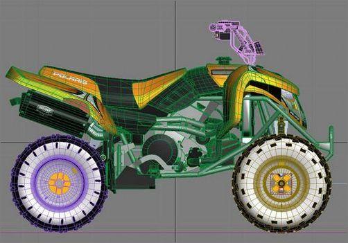 3DS max制作豪华四轮摩托车教程8