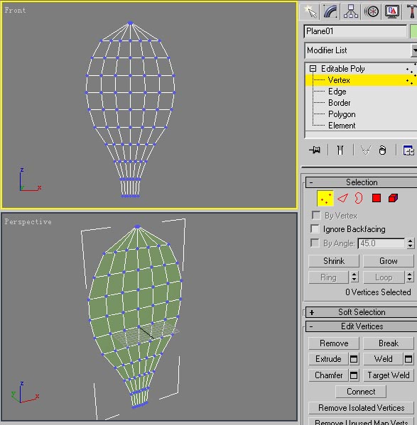 3DSMAX制作兰花4