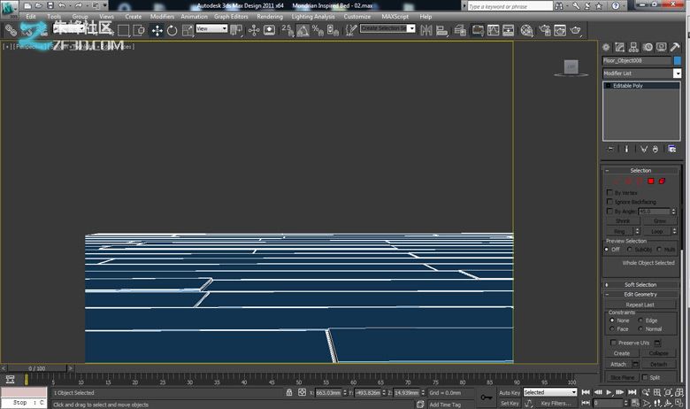 3dmax制作个性卧室效果图教程9