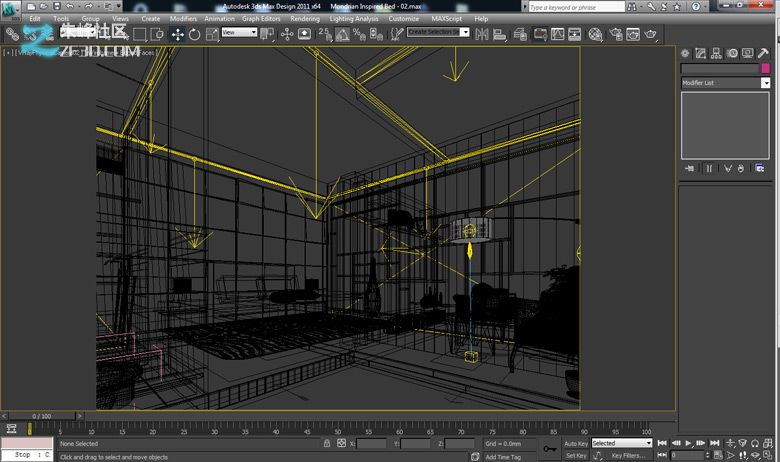 3dmax制作个性卧室效果图教程12