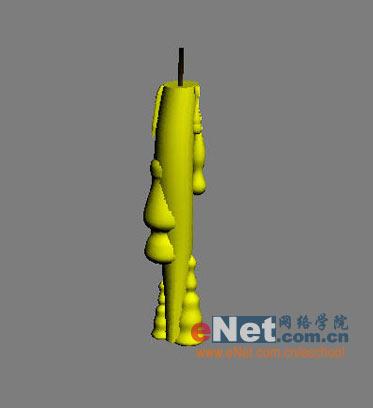 3DSMAX制作一支燃烧着的红烛6