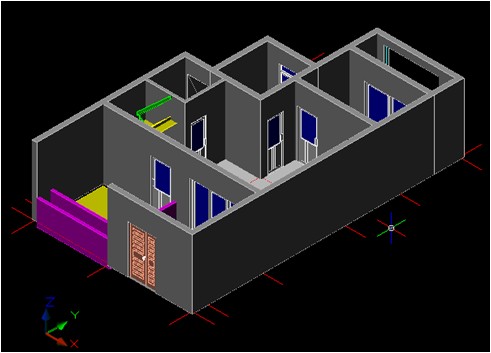 浩辰CAD教程建筑之复式住宅设计6