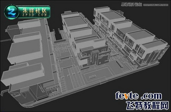 3DSMAX制作大气的小区室外效果图2