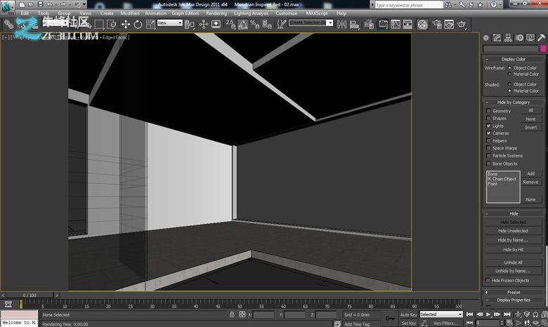 3dmax制作个性卧室效果图教程5