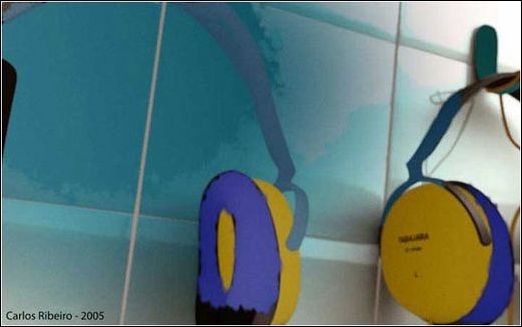 3ds Max教程:悬挂在浴室内耳机9