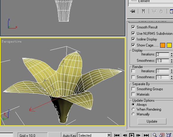 3DSMAX制作兰花16