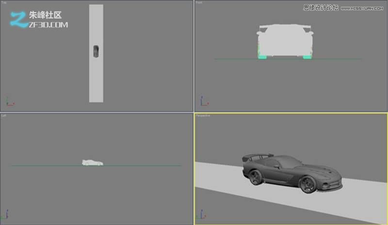 3DMAX制作炫酷的红色跑车教程3