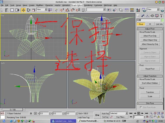 3DSMAX制作兰花10