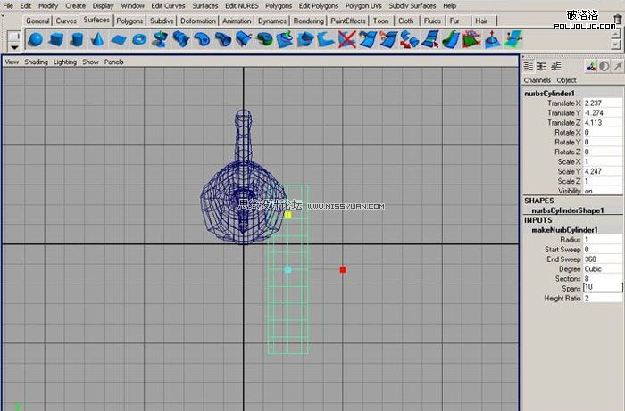 Maya建模教程：制作真实的恐龙7