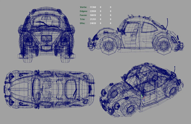 Maya建模大众BUG汽车教程6