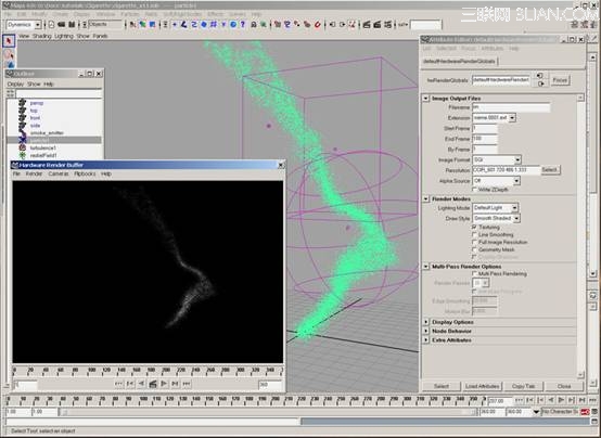MAYA制作香烟雾效果7