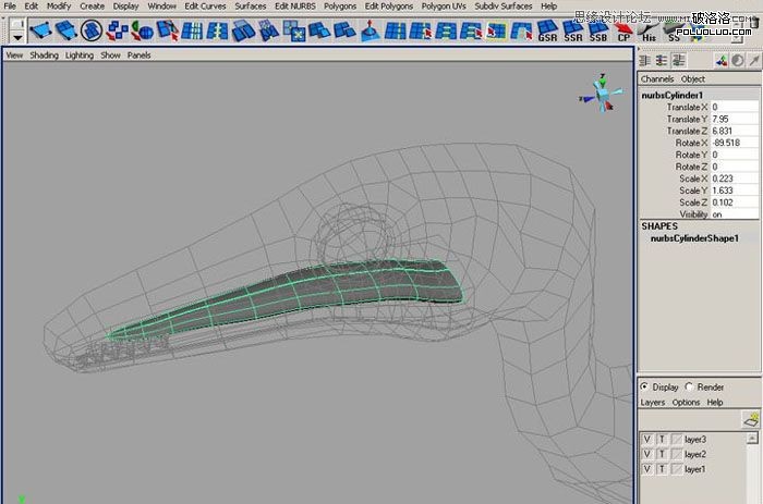 Maya建模教程：制作真实的恐龙26