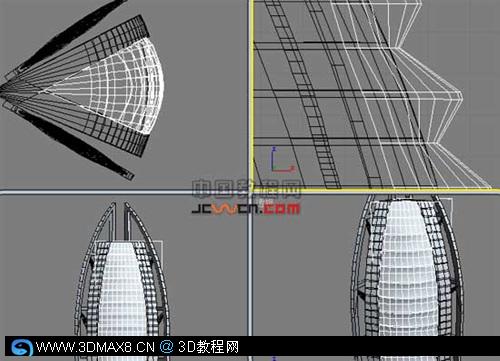 3DsMAX世界唯一的七星级酒店--建模方法50