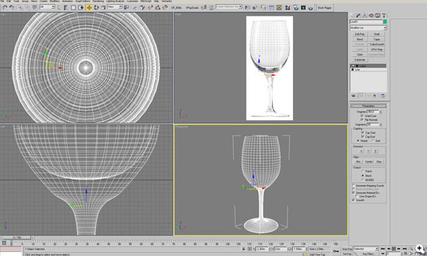 3DSMAX打造逼真玻璃杯4